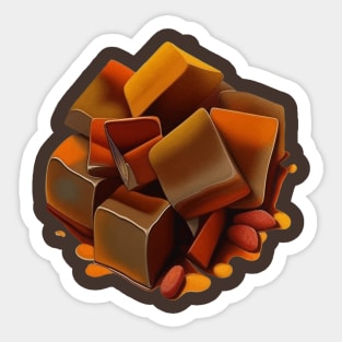 Bonfire Night Treacle Toffee Vector Art Sticker